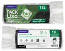 SACO DE LIXO BIOBAGS 15 LITROS PRETO (39X58 CM) - FARDO COM 10 ROLOS (60 UND POR ROLO) SACO DE LIXO BIOBAGS 15 LITROS PRETO (39X58 CM) - FARDO COM 10 ROLOS (60 UND POR ROLO)