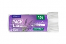 SACO DE LIXO LAVANDA 15 LITROS (39X58 CM) - FARDO COM 10 ROLOS (60 UND POR ROLO)
