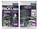 PACK LIXO EASY BAG COM ALçA REforçado reciclado 100 Litros Pacote com 30 UN