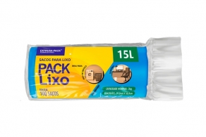 SACO DE LIXO 15 LITROS AZUL (39X58 CM) - FARDO COM 10 ROLOS (100 UND POR ROLO) SACO DE LIXO 15 LITROS AZUL (39X58 CM) - FARDO COM 10 ROLOS (100 UND POR ROLO)