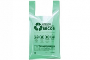 SACOLA VERDE RECICLAVEL LEI SP 50X70 BIOPLASTICA - PACOTE 3.1KG SACOLA VERDE RECICLAVEL LEI SP 50X70 BIOPLASTICA - PACOTE 3.1KG